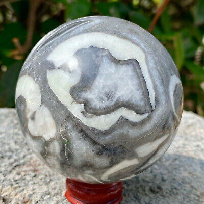 477G Natural Thousand Eye Stone Quartz Sphere Crystal Miracle Ball Healing. 3