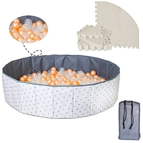 4-in-1 Premium Ball Pit for Toddlers and Kids Includes 100 Plastic Balls, EPA