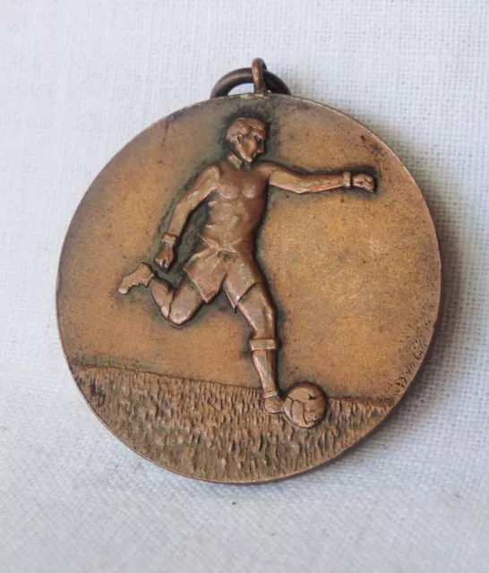 Vintage 1943 Greece Greek Football Veterans Team Bronze Medal PIRAEUS