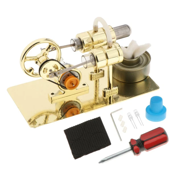 Moteur Stirling à Double Tour Stirling Kit De Moteur à Vapeur Avec