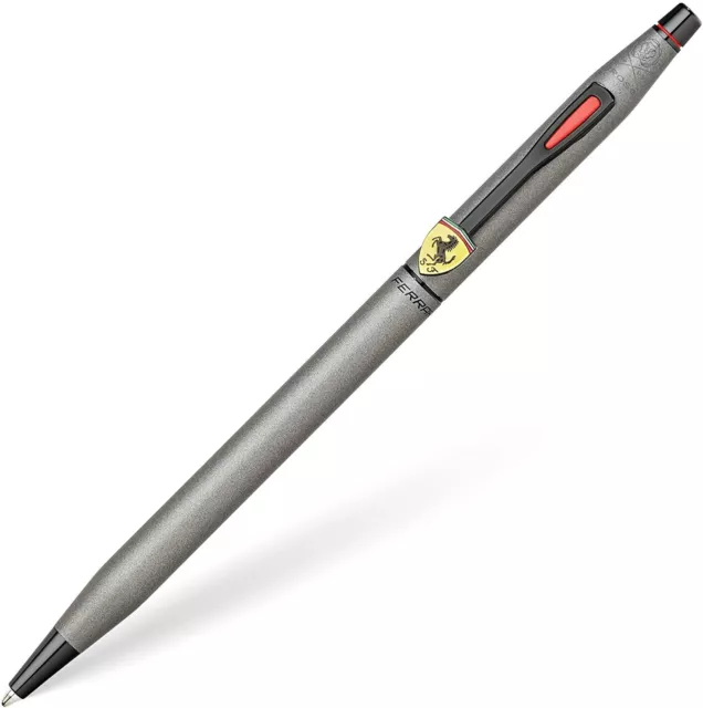 Cross Scuderia Ferrari Century Ballpoint Pen Titanium Grey Gift Boxed Black Ink