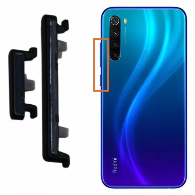 External Power Volume Buttons For Xiaomi Redmi Note 8 Replacement Black UK