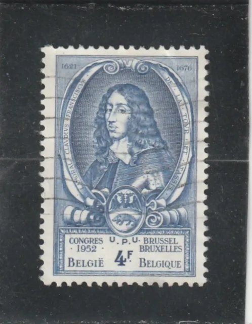 L5342 BELGIQUE timbre Y&T N° 885 de 1952 " Lamoral II claude François " Oblitéré