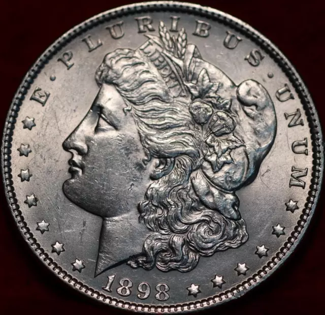 Uncirculated 1898 Philadelphia Mint Silver Morgan Dollar