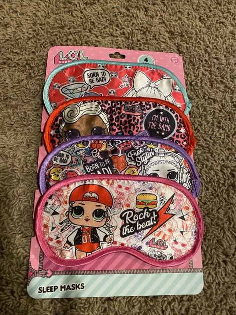 LOL Surprise Girls 4 Piece Sleeping Eye Sleep Mask Kids Party Favors EE