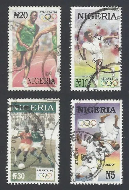 AOP Nigeria #671-74 1996 Olympics used