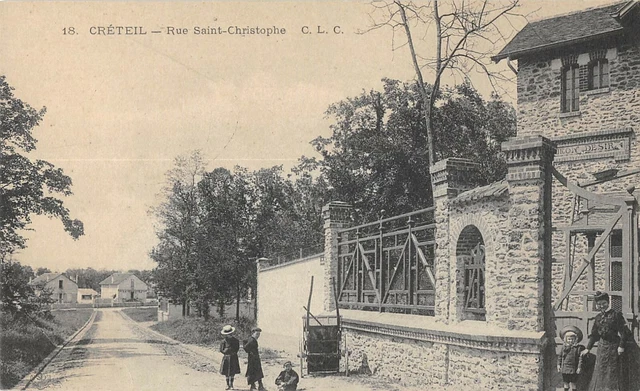 Cpa 94 Creteil Rue Saint Christophe