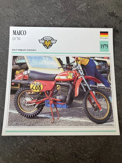 CARTE FICHE MOTO collection ATLAS YAMAHA 250 ZEAL EUR 2,50 - FR