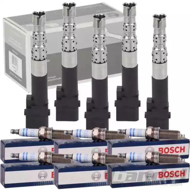 6x ZÜNDSPULE+BOSCH ZÜNDKERZEN passend für 2.8 V6 GOLF 4 SHARAN ALHAMBRA GALAXY