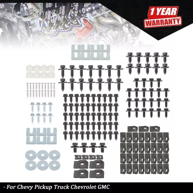 Front End Sheet Metal Hardware Kit 210pc For Chevy Pickup Truck Chevrolet GMC
