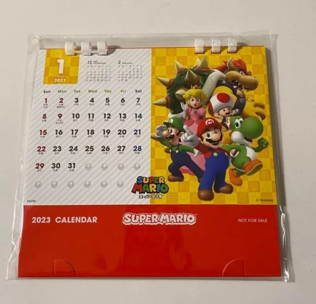 SUPER MARIO CALENDRIER 2023 EUR 68,46 PicClick FR