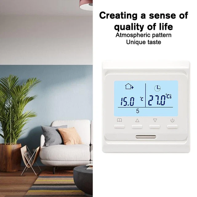 Digital Programmable Room Gas Boiler Thermostat Heating Temperature Controller