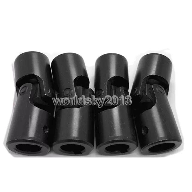 Cross Universal Joint Coupling Bushing Coupler Connector Shaft Adaptor Keyway