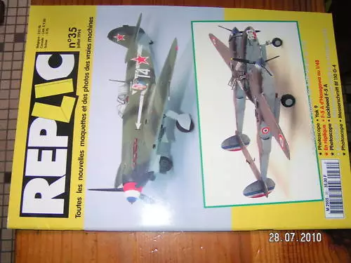 Replic n°35 Yak 9 Lockheed F-5 A Me Bf 110 G-4