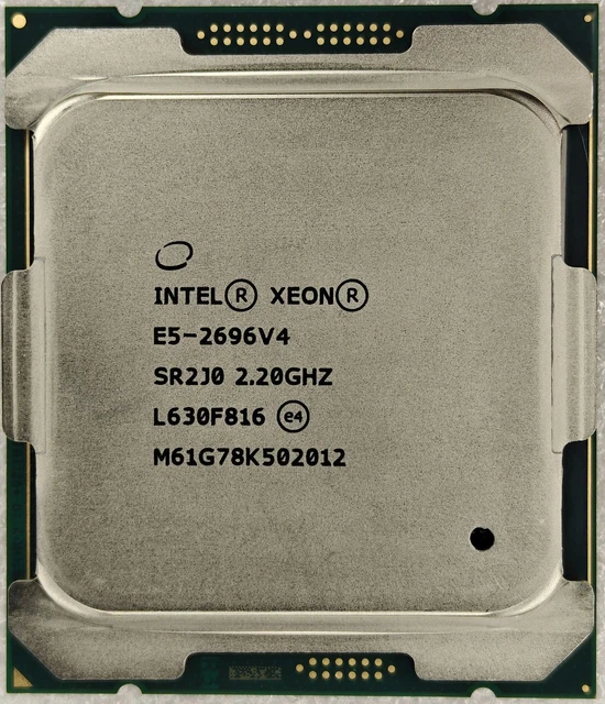 Intel Xeon E5-2696 V4 SR2J0 LGA2011-3 Server CPU Processor 2.2GHz 22C 44T 55MB Intel Xeon E5-2696 V4 SR2J0 LGA2011-3 Server CPU Processor 2.2GHz 22C 44T 55MB