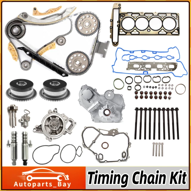 TIMING CHAIN KIT Oil Pump Selenoid Actuator Gear Cover for GM Ecotec 2