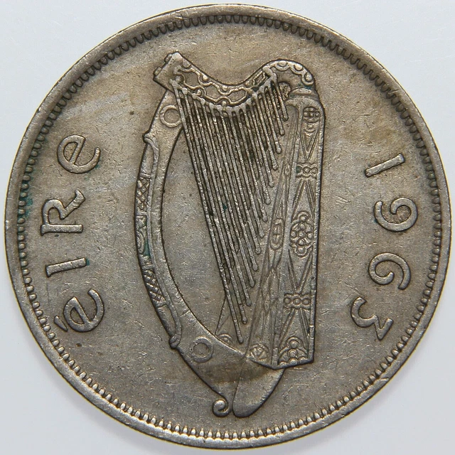 1963 Ireland 1/2 Coroin -K1283-
