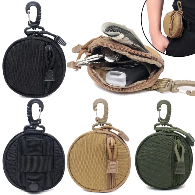 Men Tactical Utility Wallet Coin Purse Waist Bag EDC Pouch Keychain Clip Case US