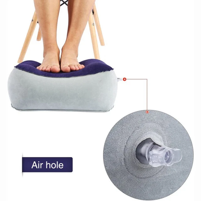 Travel Foot Rest Pillow Foot Rest Cushion Travel Foot Pillows W/pump Inflatable