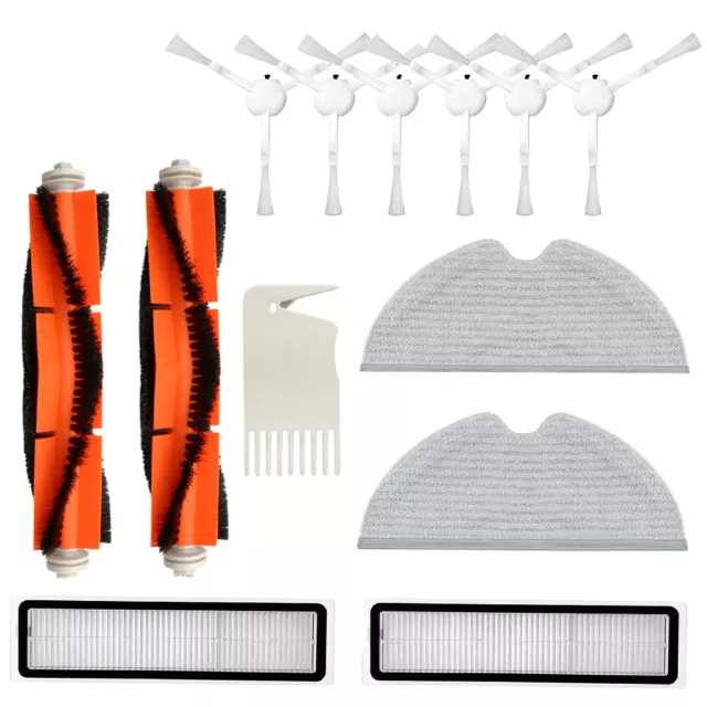 Roller Side Brushes+Filter+Rags Replacement For dream L10PRO D9 Vacuum Cleaner. 2