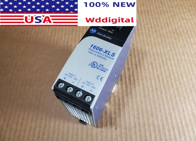 Surplus Sealed Allen-Bradley 1606-XLSRED80 Dual Input Redundancy Module 24V, 80A