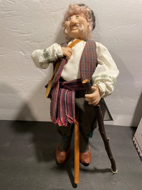 Unique Folk Art  "Karl Johan" By K. Jerstine Old Man Doll/Puppet Limited Edition