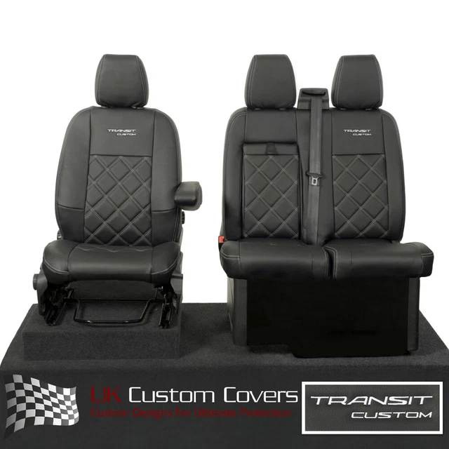 FORD TRANSIT CUSTOM Phev 2023+ Tailored Leatherette Front Seat Covers