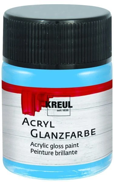 Kreul Acryl Glanzfarbe himmelblau 50 ml  Verzierfarbe