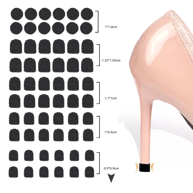 High Heel Replacement Tips, 60Pcs / 30 Pairs 5 Different Sizes Shoe Repair Heels