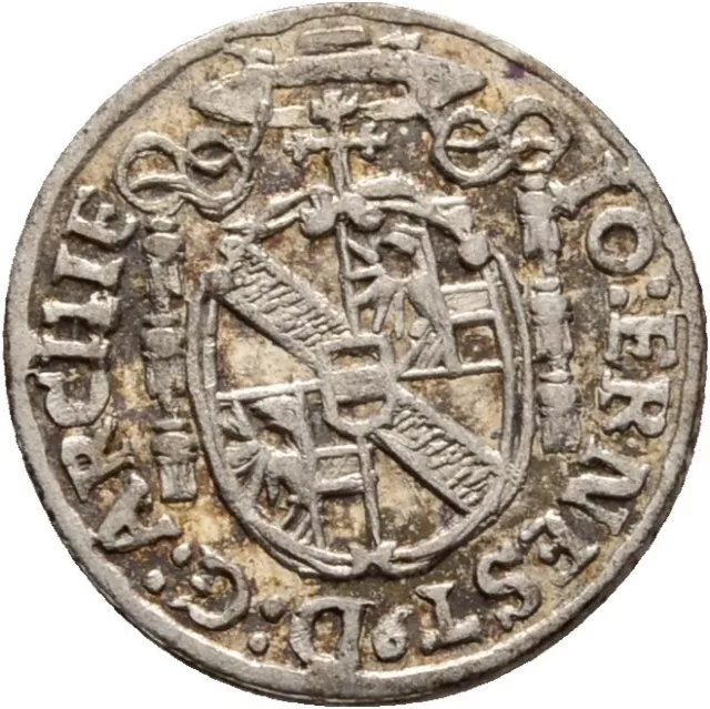 Salzburg, Erzbistum  Thun Hohenstein Kreuzer 1694 Silber 0,9 g Original #TAT243