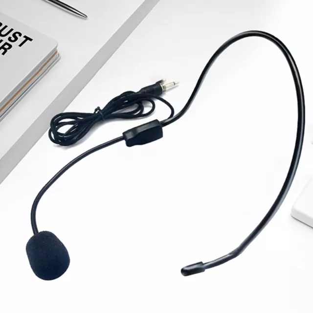 3.5MM Thread Headworn Wired Microphone Headset Voice Amplifier Speaker Universal