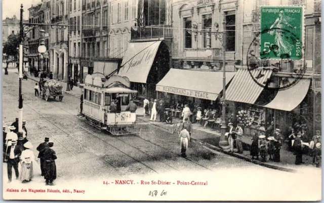 54 NANCY - rue saint dizier, the central point (tramway)