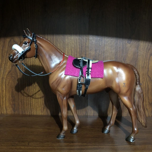 BREYER MODEL HORSE Traditional Scale Custom Racing Tack Set Saddle ...