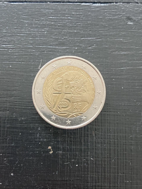 Pièce rare 2 euros Commémorative 75 Ans de L'UNICEF 2021
