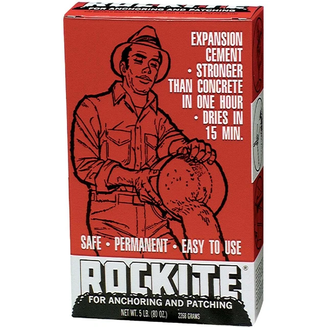 Rockite 5 Lb Box Hydraulic Cement 10006 Pack of 10 Rockite 10006 033122100051