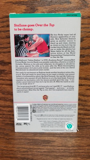 OVER THE TOP (1987 VHS) - Sylvester Stallone Jeep Wilson ARM WRESTLING ...