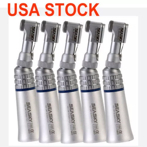 5 PACKS USA SEASKY Dental Low/Slow Speed Handpiece Contra Angle Latch E-Type OEM