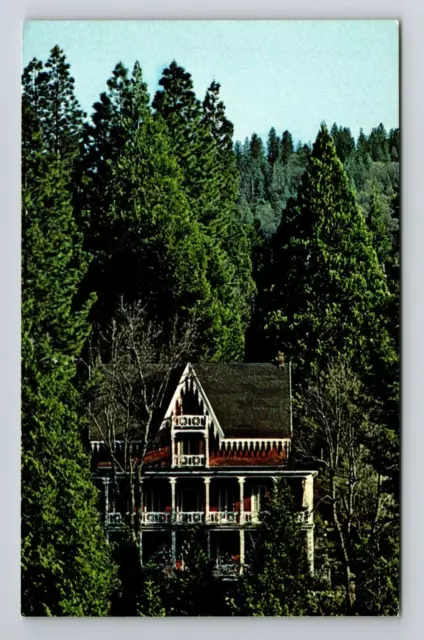 Nevada City CA- California The Red Castle Outside Scenic View Vintage Postcard