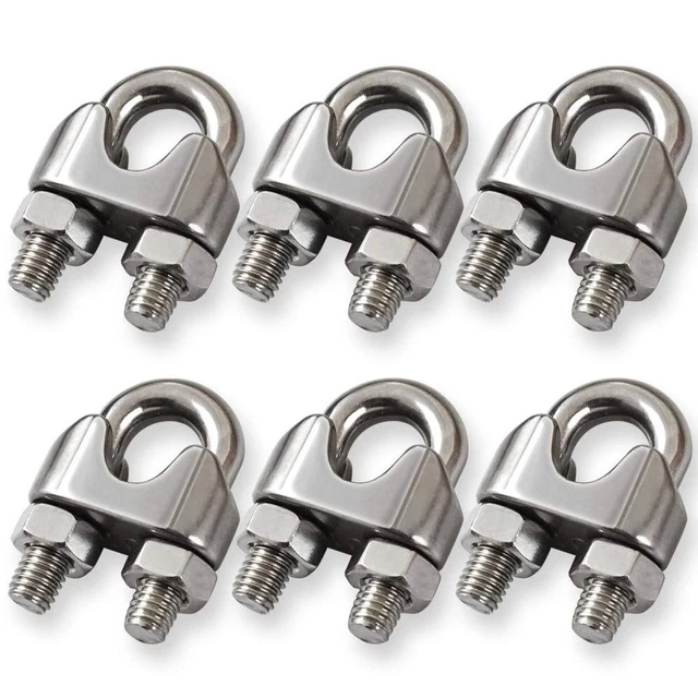 6 pz 304 filo di fissaggio per sella bullone a U in acciaio inox per formare un anello