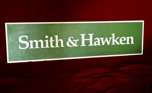 VINTAGE SMITH & Hawken Store Display Sign LARGE & RARE Dual Sided Sign ...