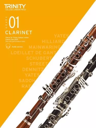 Trinity College London Clarinet Exam Pieces from 2023: Grade 1 9780857369697