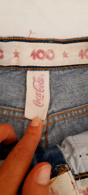 Vintage Original Coca Cola 100 Year Anniversary Denim High Waisted Jeans Size 32 3