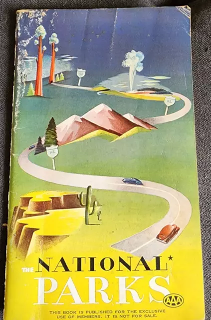 Vintage AAA National Parks Guide 1959-1960 American Automobile Association