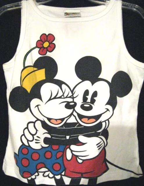Vintage Disney Women's Tank Top Medium Mickey Minnie Mouse Disney World