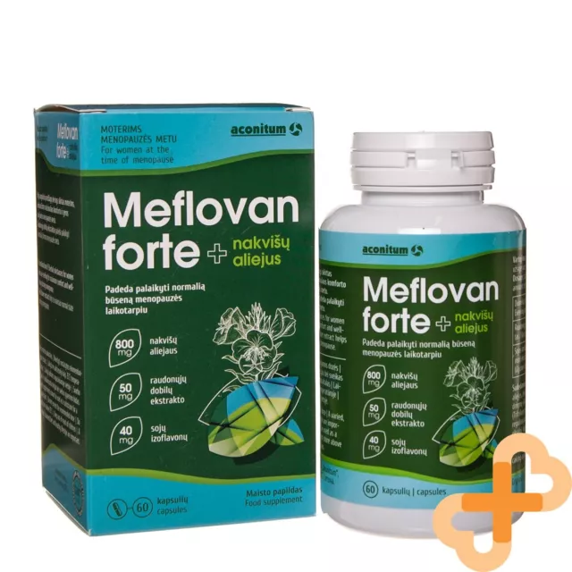 MEFLOVAN FORTE + Evenign Primrose Oil 60 Capsules Women Menopause Support