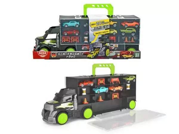 Dickie Spielfahrzeug Spielset Go Real / City Carry & Store Transporter 203747007