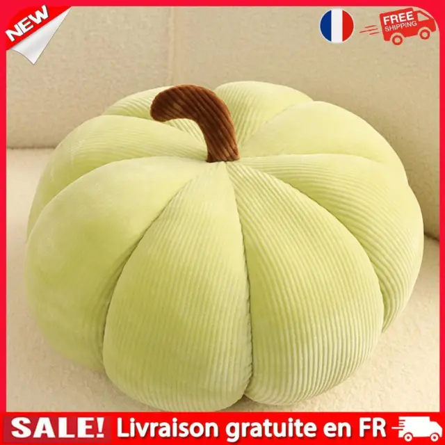 3D Simulated Plush Pumpkin Pillow 13 Inch Halloween Children Gift (Olive Green)