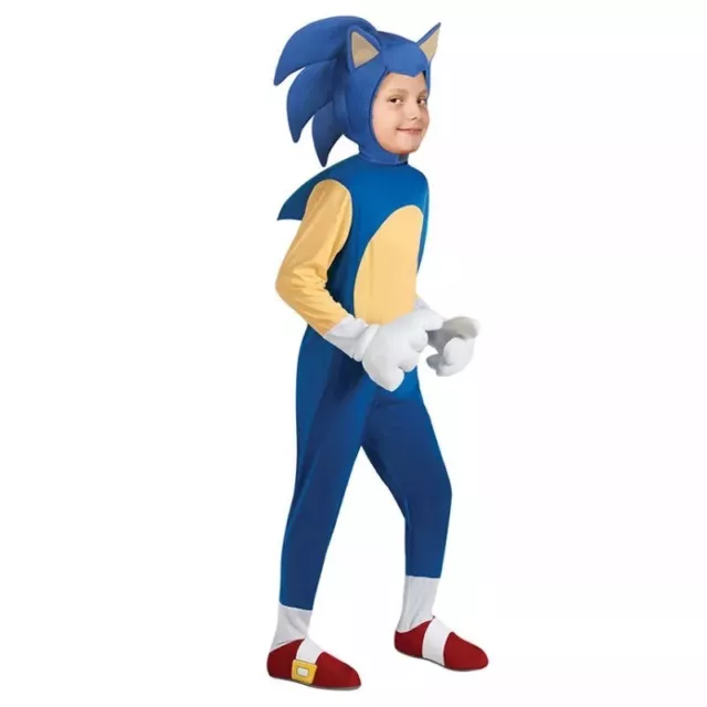 Sonic déguisement costume enfant cosplay hérisson bleu taille M de 6 à 9 ans