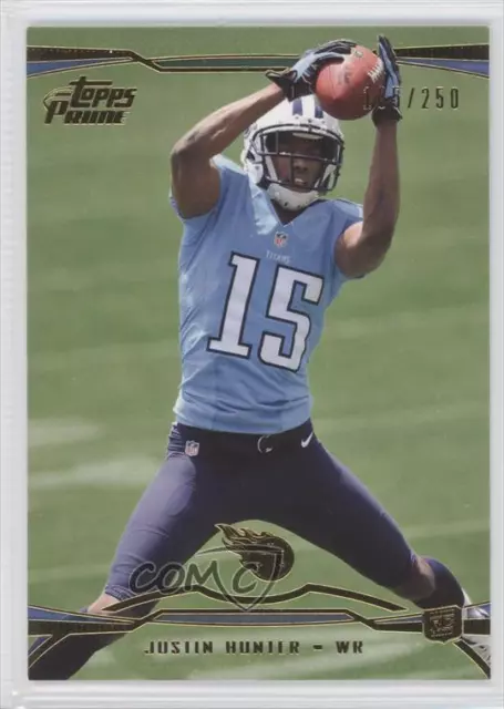 2013 Topps Prime Gold /250 Justin Hunter #143 Rookie RC