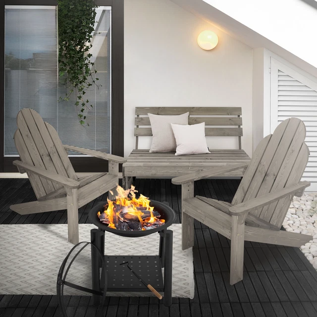 JUEGO DE MUEBLES para exterior banco, sillones con cojines y/o